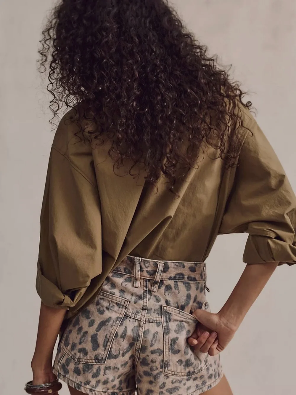 Free People Cheetah Print Shorts